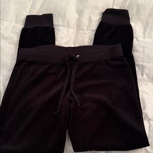 Juicy Couture Black Velvet Pants